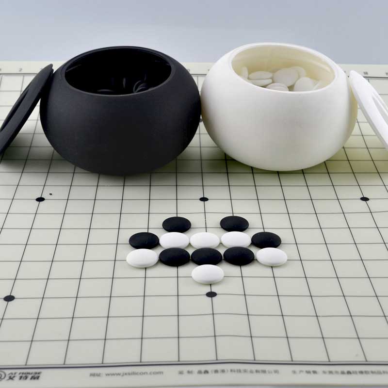 Szilikon Weiqi Board Weiqi Game Stones darabok oktatási játék