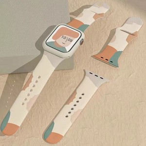 Puha szilikon vízálló sáv csuklópántok csere hevedere az iWatch számára